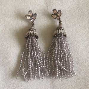 Bauble Bar Sparkle Tassel Earrings